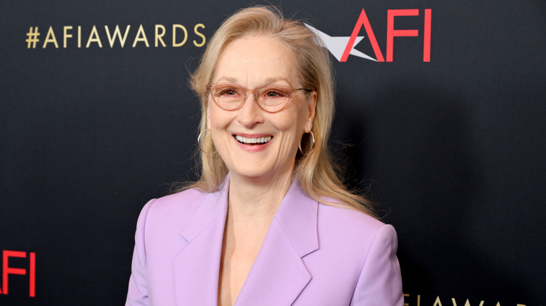 Meryl Streep smiles on the red carpet in 2024