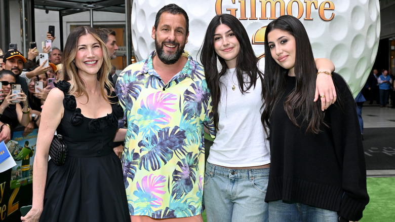 Jackie Sandler, Adam Sandler, Sunny Sandler, and Sadie Sandler