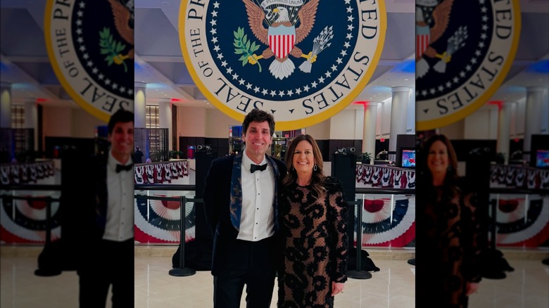 Sarah Huckabee Saunders celebrating Trump's inauguration