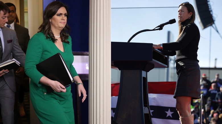 Sarah Huckabee Sanders before and after photos