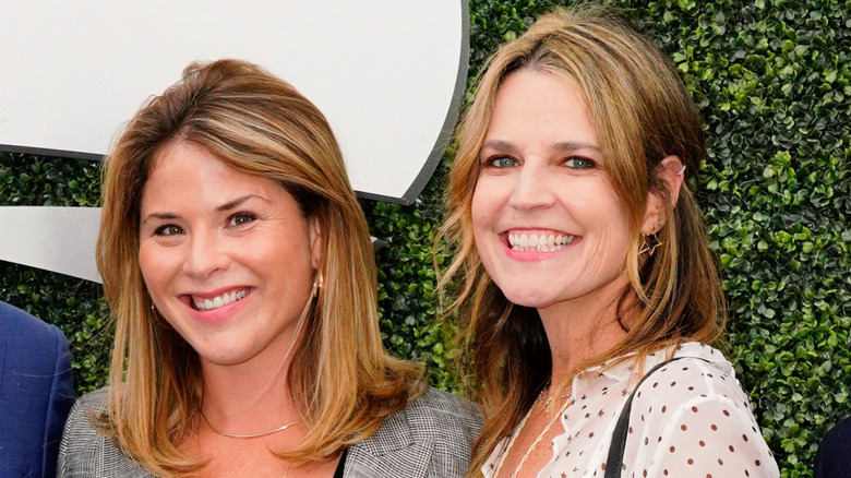 Jenna Bush Hager smiles next to Savannah Guthrie