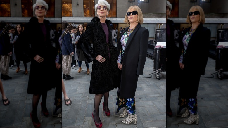 Savanna Guthrie and Jenna Bush Hager dressed as Miranda Priestly and Anna Wintour