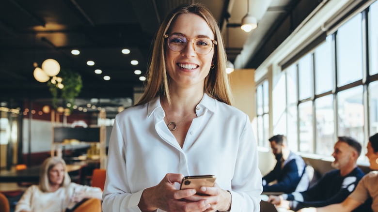 Woman at work