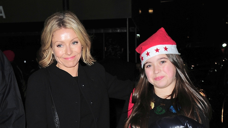 Kelly Ripa and Lola Grace Consuelos smiling