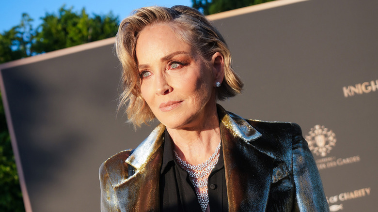 Sharon Stone at the Knights of Charity gala during the Cannes Film Festival, 2026
