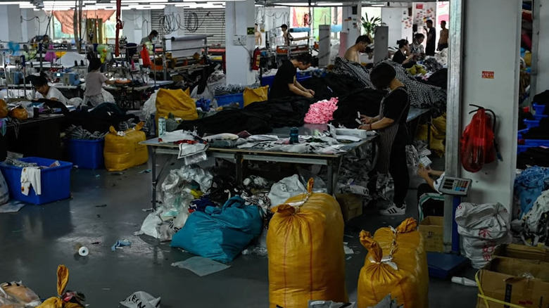 A messy Shein factory