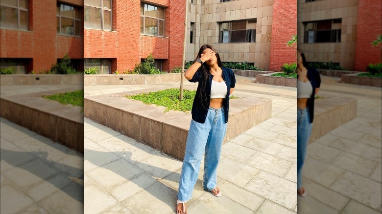 woman in jeans