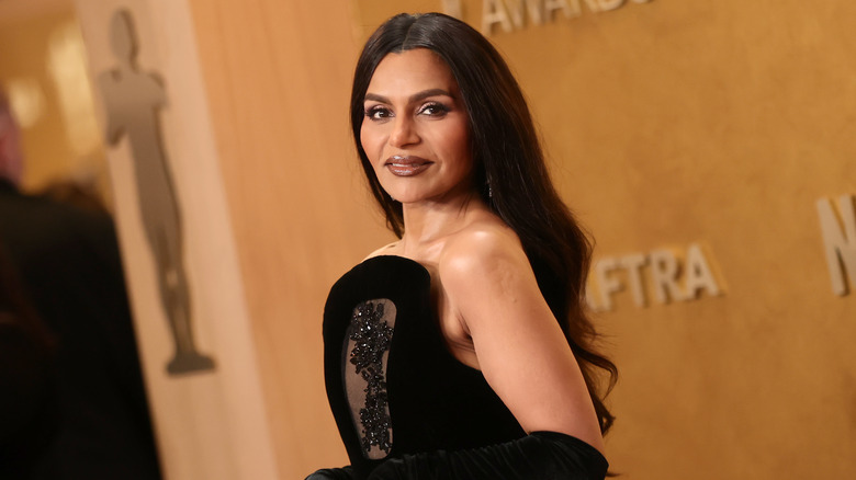 Side by side photos of Mindy Kaling