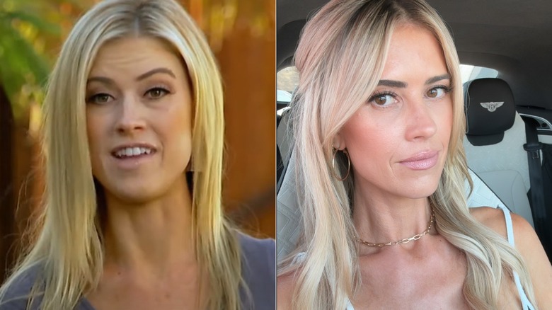 Christina Haack in 2014 and in 2025, side by side photos
