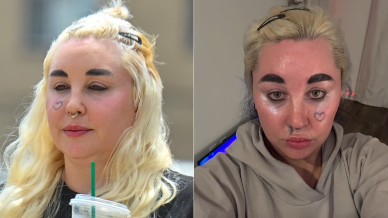 Split image of Amanda Bynes in 2024 and 2026.