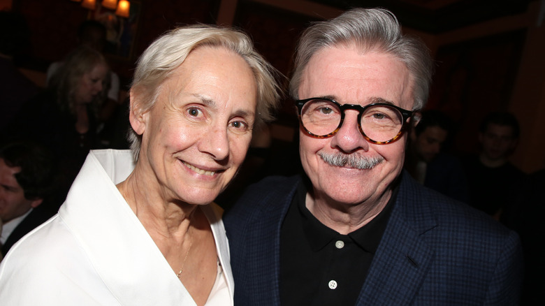Laurie Metcalf and Nathan Lane pose at the Critics' Circle Awards, 2026