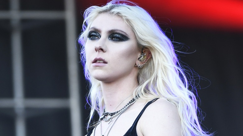 Taylor Momsen performing on stage