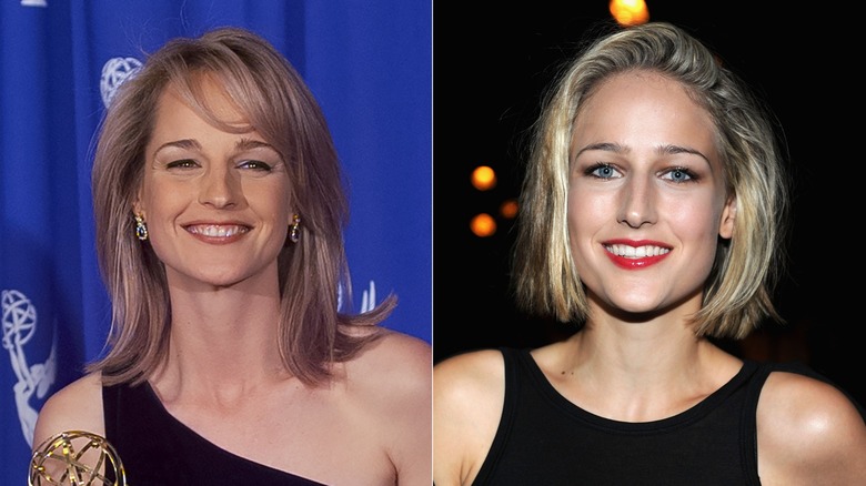 Side-by-side photos of Helen Hunt and Leelee Sobieski when they were around the same age