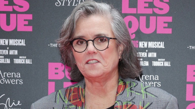 Rosie O'Donnell posing on the red carpet