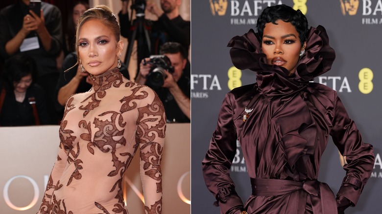 Jennifer Lopez and Teyana Taylor red carpet looks