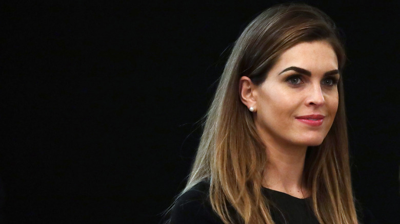 Hope Hicks in a cabinet meeting in 2020