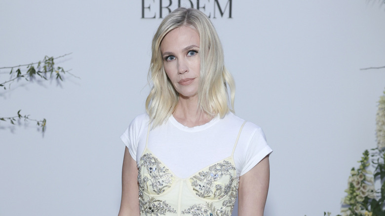 January Jones attends as Net-A-Porter and Erdem Host an Intimate Poolside Dinner at Chateau Marmont to Celebrate Exclusive Vacation Collection on April 25, 2023 in Los Angeles, California