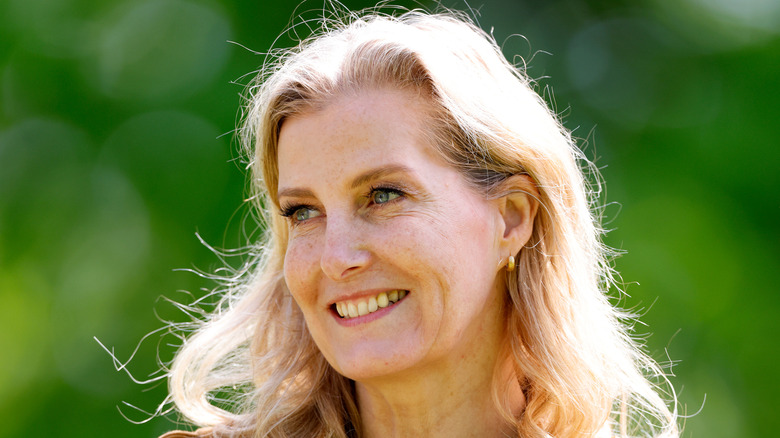 Sophie, Duchess of Edinburgh smiles at an event in 2024