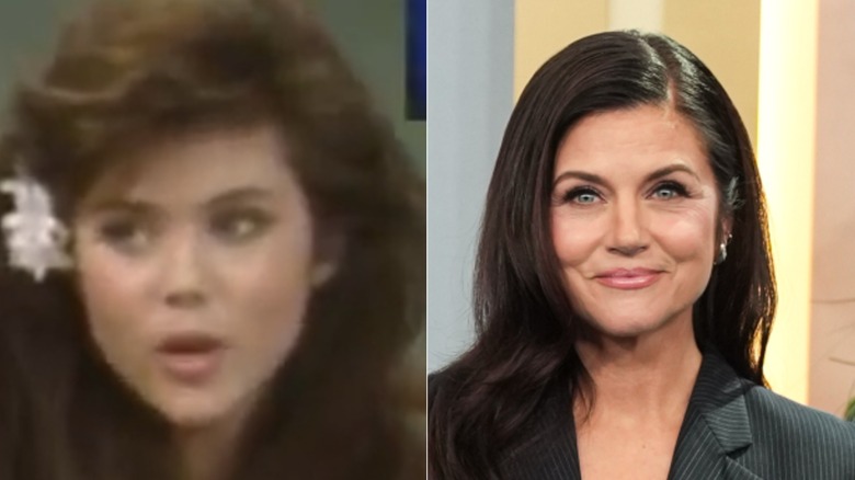 side by side pics of Tiffani-Amber Thiessen