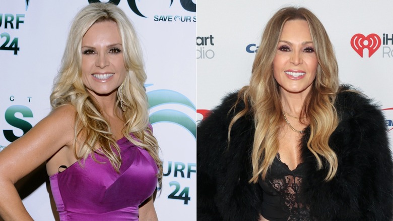 Tamra Judge on the red carpet in 2010 and 2025, side by side photos