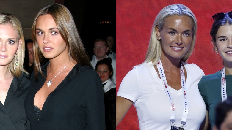 Vanessa Trump in 2002 and 2024, side by side photos