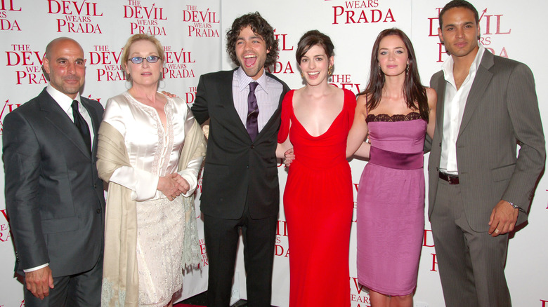 Stanley Tucci, Meryl Streep, Adrian Grenier, Anne Hathaway, Emily Blunt and Daniel Sunjata 2006 devil wears prada