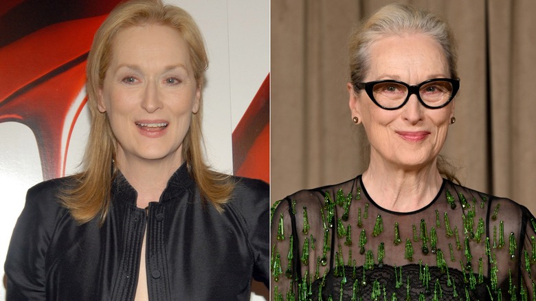 Meryl Streep in 2006 and 2025
