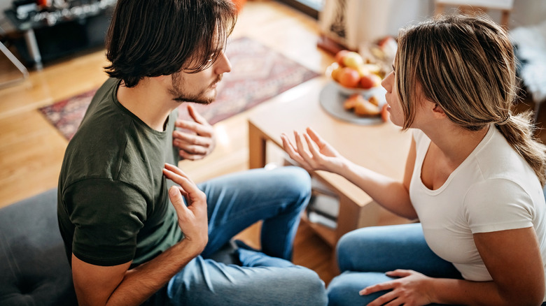 Couple arguing