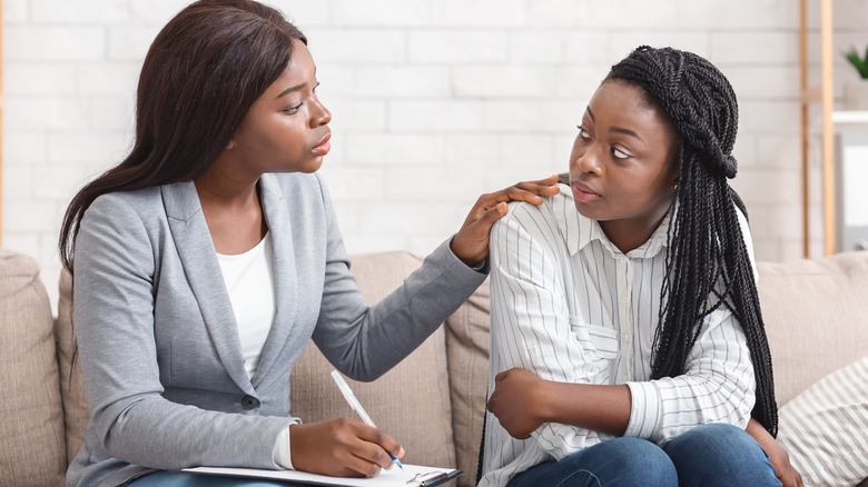 woman in therapy