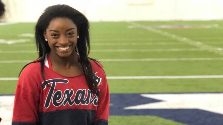Simone Biles smiling