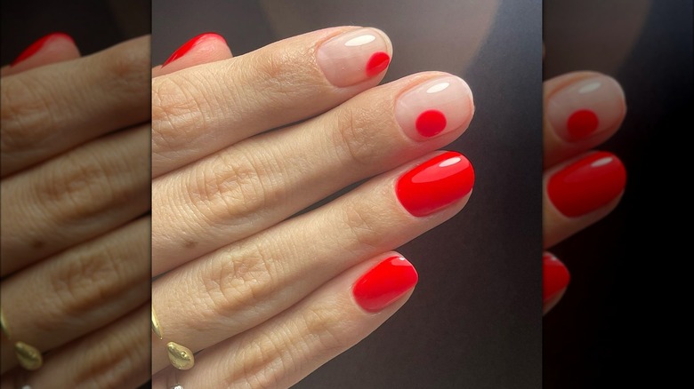 Red manicure