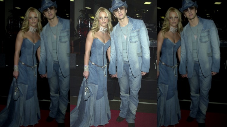 Justin Timberlake and Britney Spears smiling