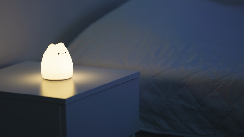 Night light next to bed