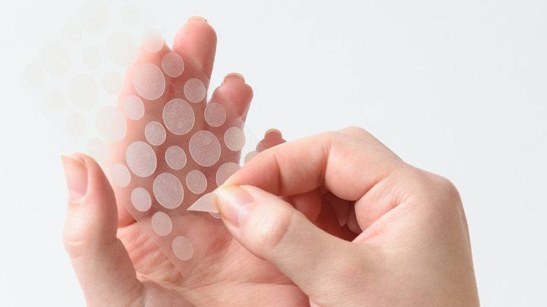 Sheet of pimple patches