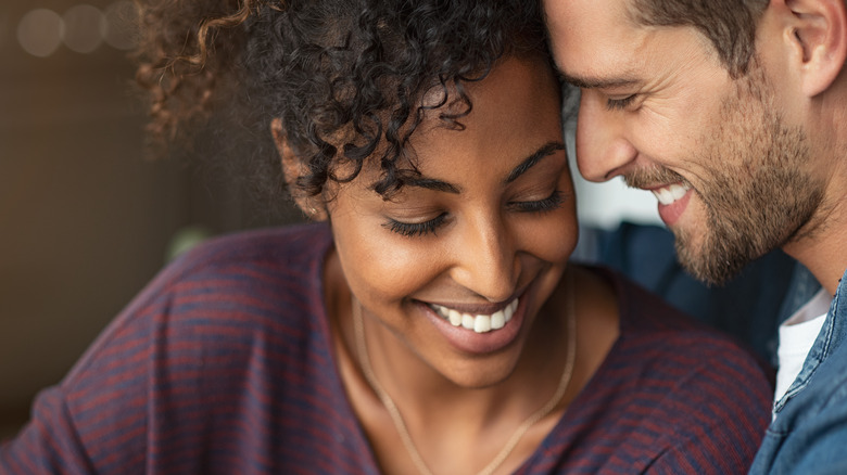 Couple laughing