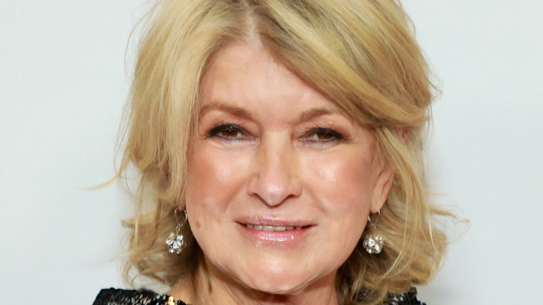 Closeup of martha stewart smiling
