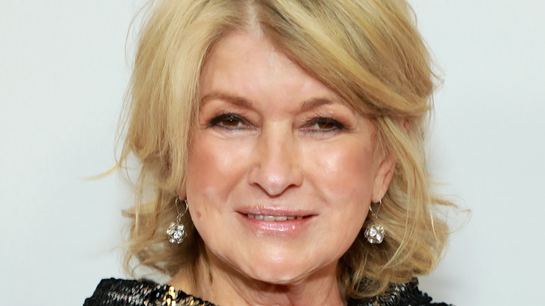 Closeup of martha stewart smiling