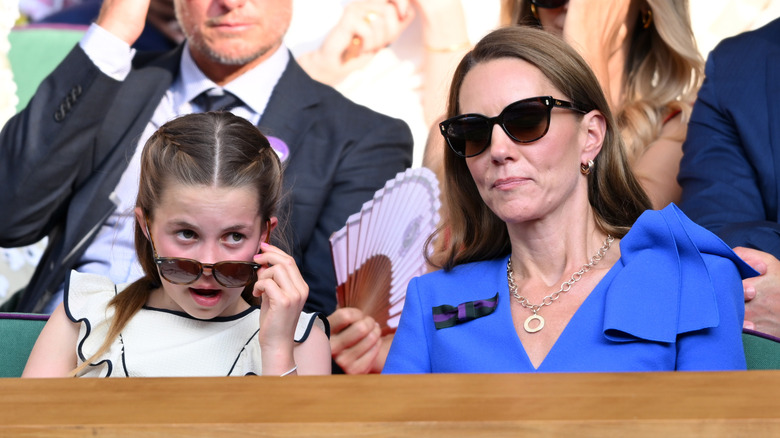 Kate Middleton and Princess Charlotte at Wimbledon 2025