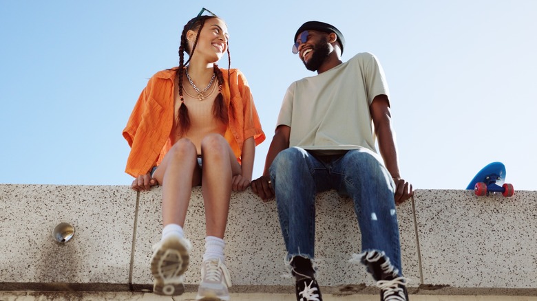 Couple sitting