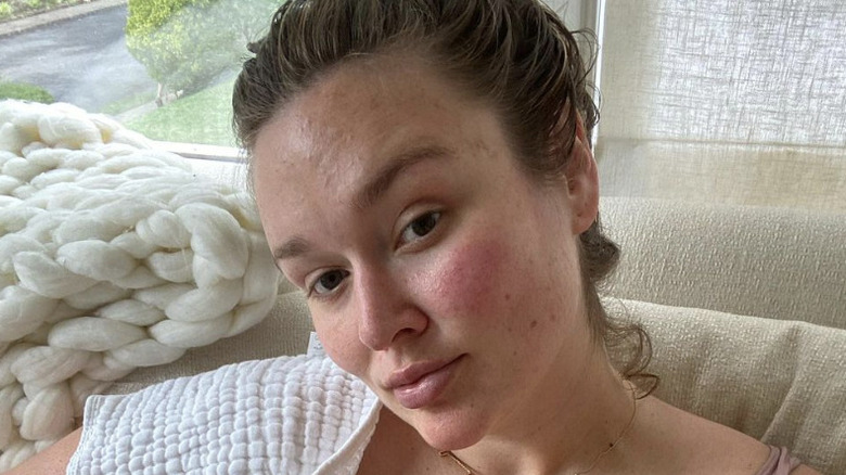 Woman posing for Olay