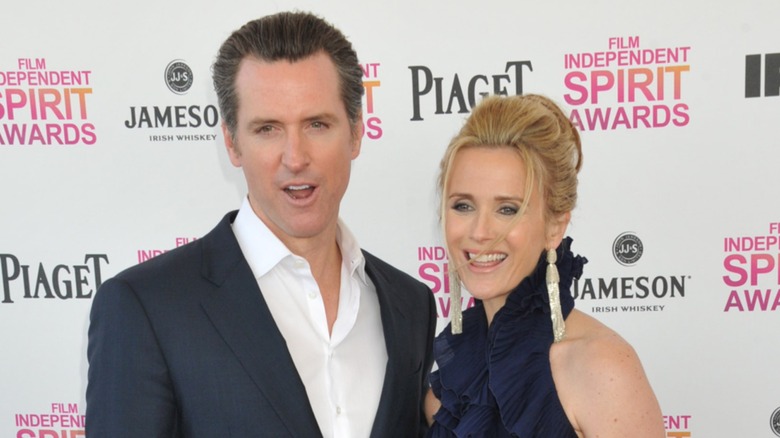 Jennifer Siebel Newsom and Gavin Newsom on the red carpet together