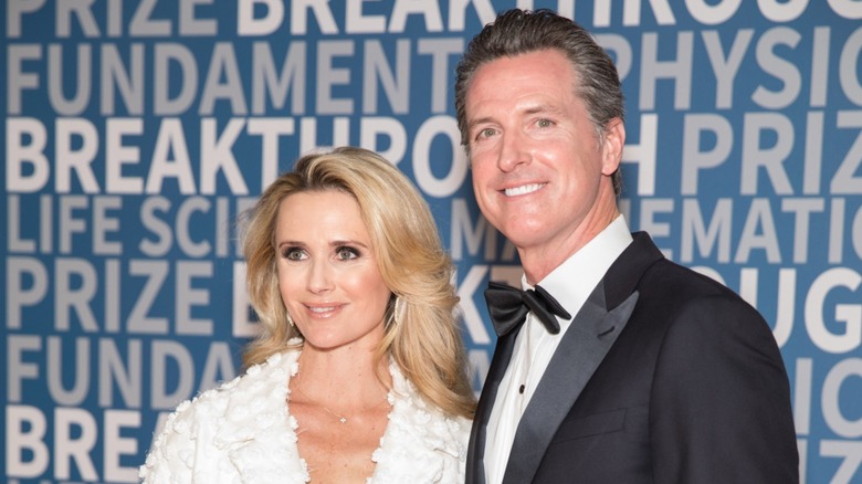 Jennifer Siebel Newsom and Gavin Newsom on the red carpet together