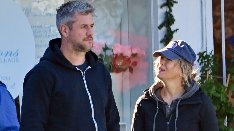 Ant Anstead and Renee Zellweger outside together
