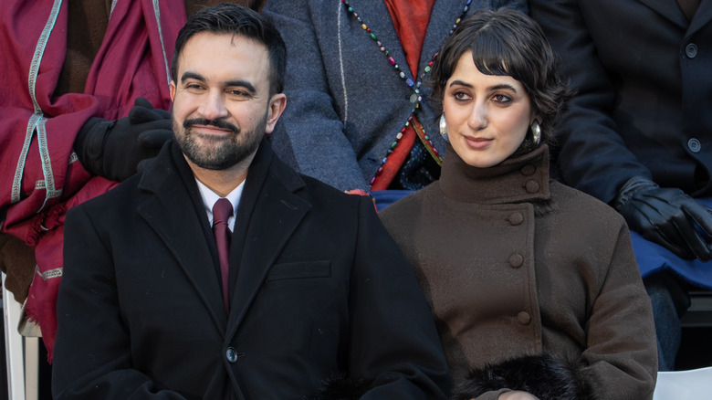 Zohran Mamdani and Rama Duwaji sitting together