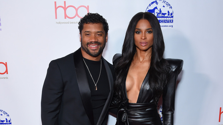 Ciara and Russell Wilson smiling