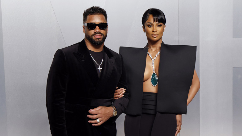 Ciara and Russell Wilson posing