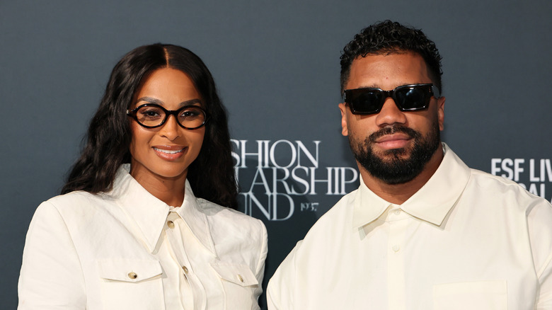 Ciara and Russell Wilson smiling