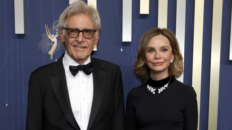 Calista Flockhart and Harrison Ford together on the red carpet