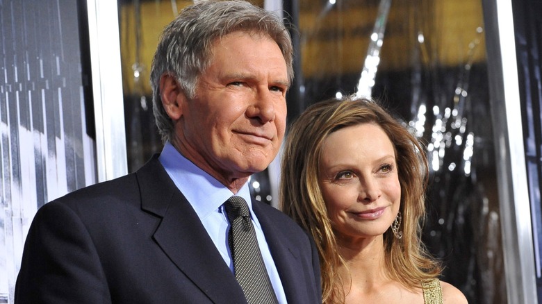 Calista Flockhart and Harrison Ford on the red carpet together