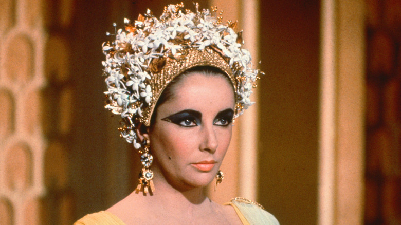 Elizabeth Taylor pictured as Cleopatra in 1963